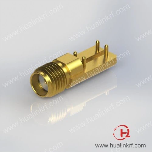 SMA Edge Mount Connector Jack with 4 Legs
